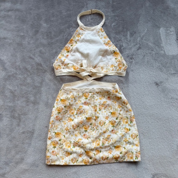 Significant Other Ari Cutout Rosalie Floral Mini Dress XS - Picture 5 of 7